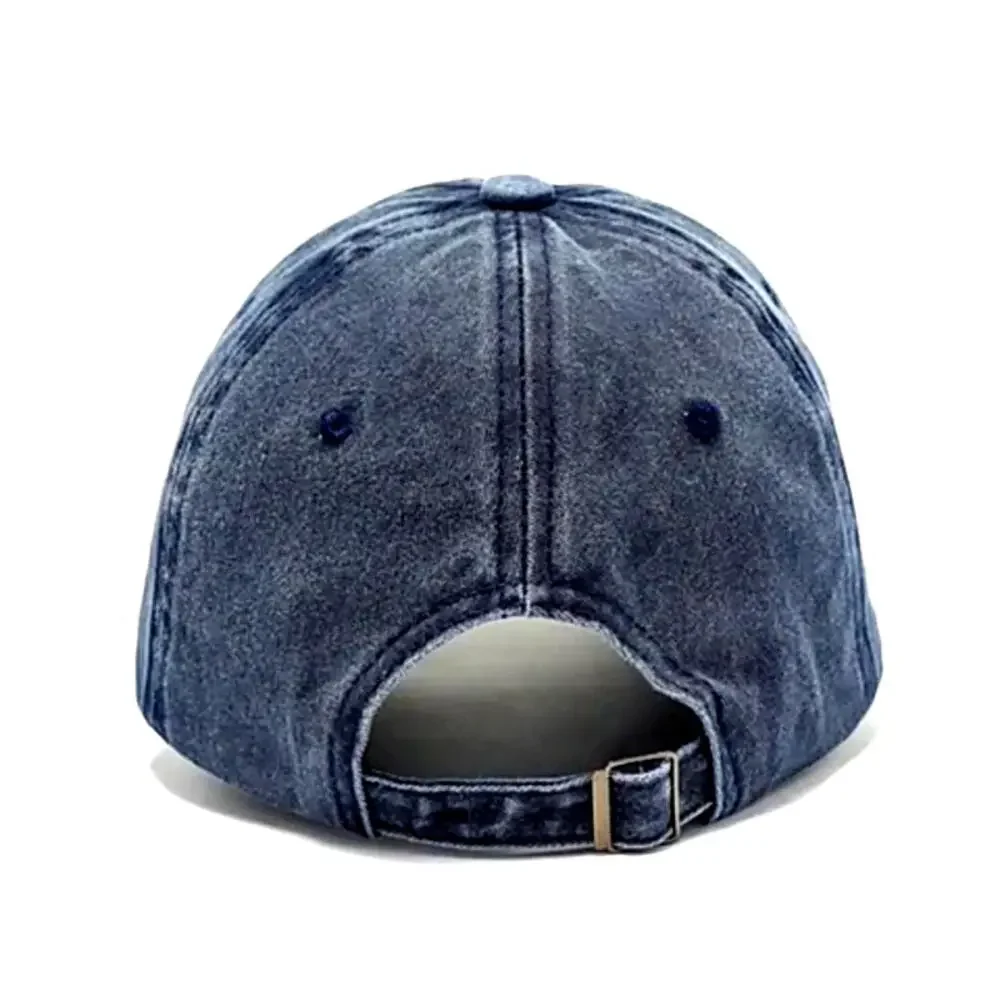 Beach Hat Navy Vintage Adjustable Distressed Washed Women Beach Life Men New